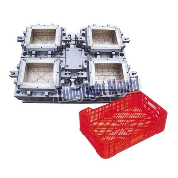 china plastic pass crate mould
