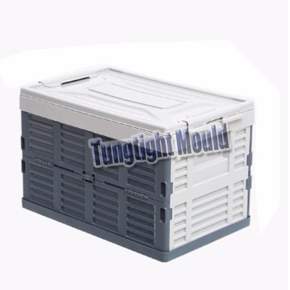 Plastic folding storage box mould