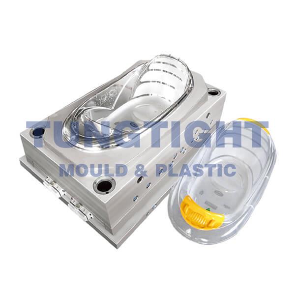 Transparent plastic tilet mould